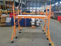 6' বেকার স্ক্যাফোল্ড হলুদ পাউডার লেপা