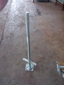 36" Scaffolding Screw Jack with Fixed Base Plate